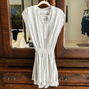 Rails cotton dress with multi colored stripes